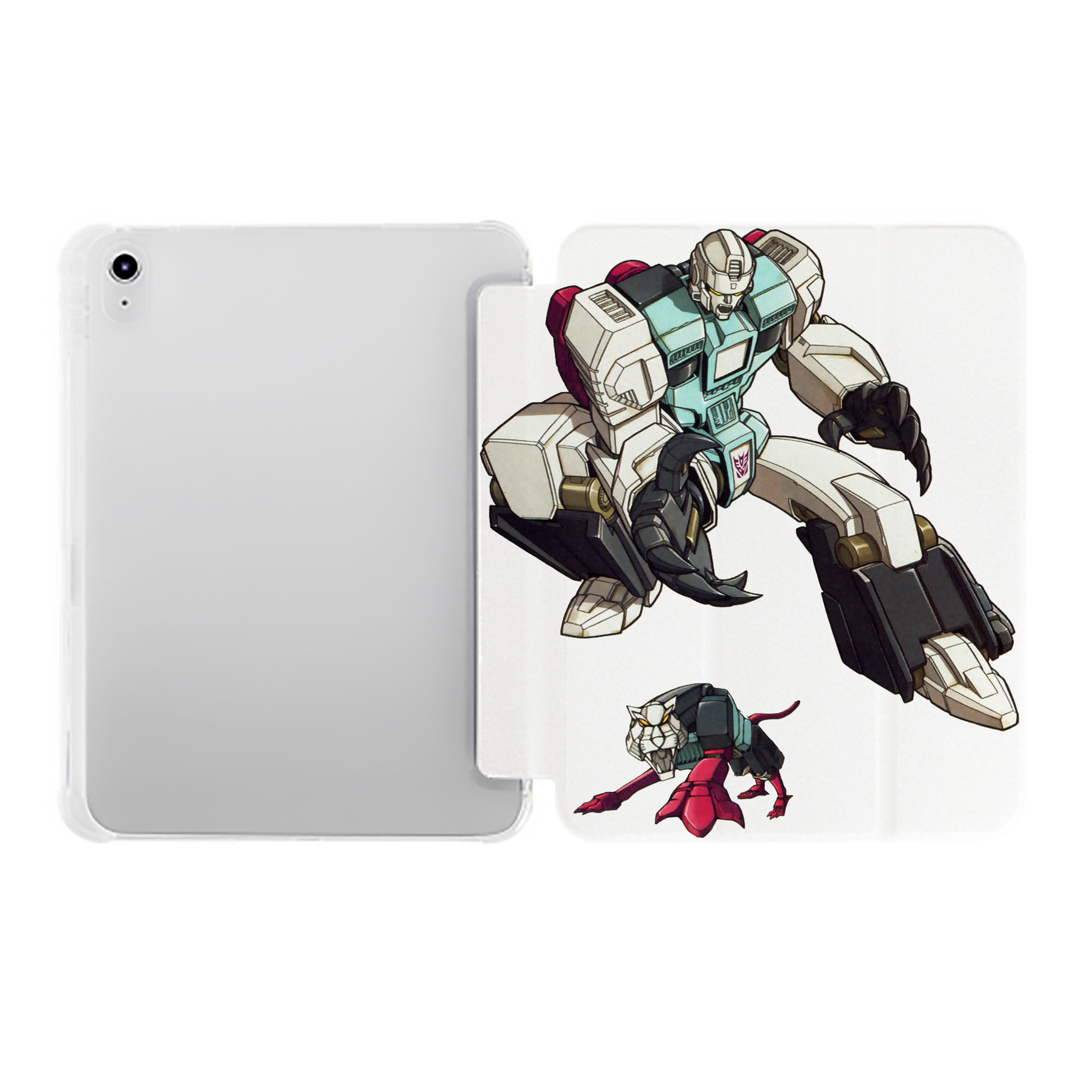 （画像用）  IPad ケース ペン収納付き 三つ折りスタンド PUレザー×シリコン 対応機種9.5/10.5/10.9インチ